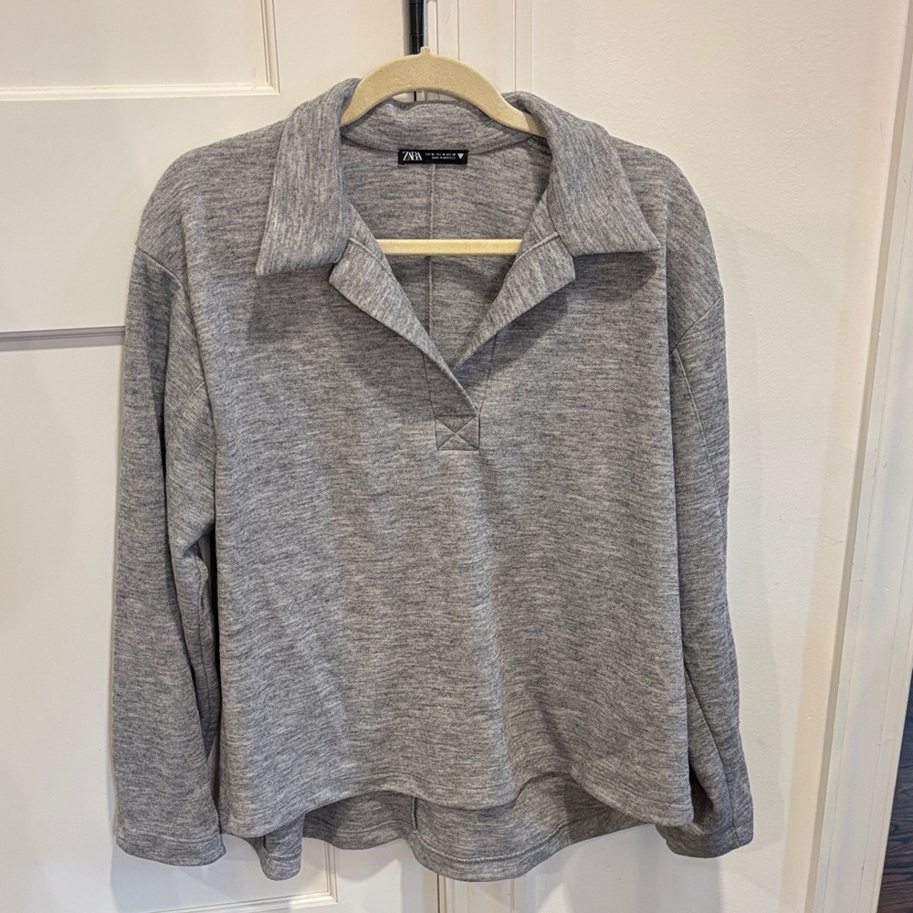 Zara Heather Gray Pullover
